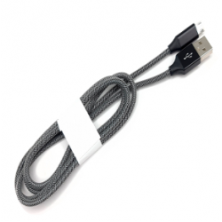 Cable USB C - Tipo C macho a USB macho - 1 Mt -  Metalizado  (Cod:9217)