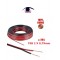 Rollo x 100 Metros - Cable paralelo bicolor  (rojo/negro)  - 100% COBRE - 75B 2 X 0,75mm - marca Vision (Cod:9265)