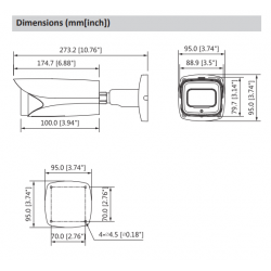 DH-IPC-HFW5241EP-ZE-0560 - Cámara Bullet IP Varifocal  - IP67 - Dahua (Cod:9291)