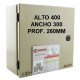 Gabinete Metálico estanco de sobreponer  - IP-65 - Con bandeja galvanizada - ALTO 400 ANCHO 300 PROF. 260 MM - GE 4030-26 - Gabexel (Cod:9302)
