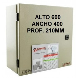 Gabinete Metálico estanco de sobreponer  - IP-65 - Con bandeja galvanizada - ALTO 600 ANCHO 400 PROF. 210 MM - GE 6040-21 - Gabexel (Cod:9307)