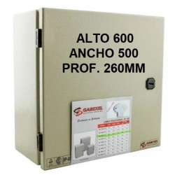 Gabinete Metálico estanco de sobreponer  - IP-65 - Con bandeja galvanizada - ALTO 600 ANCHO 500 PROF. 260 MM - GE 6050-26 - Gabexel (Cod:9312)
