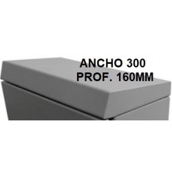 Sobretecho Metálico adicional abulonado a la parte superior del Gabinete para protecc. adicional - IP-65 - ANCHO 300 PROF. 160 MM - SGE 3016 - Gabexel (Cod:9317)
