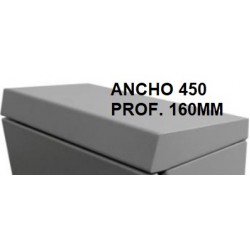 Sobretecho Metálico adicional abulonado a la parte superior del Gabinete para protecc. adicional - IP-65 - ANCHO 450 PROF. 160 MM - SGE 4516 - Gabexel (Cod:9319)