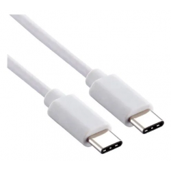 Cable Extensión USB C - Tipo C macho a Tipo C macho - Blanco (Cod:9354)