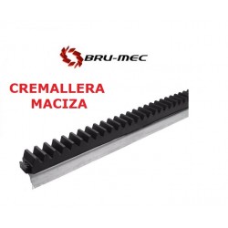 Barra Cremallera - Porton Corredizo con perfil Reforzado MACIZA- 1.00M - Bru-Mec  (Cod:9369)