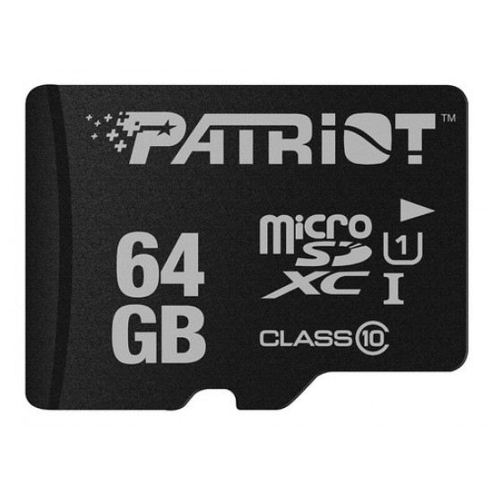 Memoria micro SDHC - UHS-I - 64GB - Clase 10 - LX Series - 9FS00239-PSF64GMDC10 - Patriot (Cod:9486)