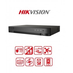 IDS-7208HQHI-M1/FA - Dvr 8 Canales Turbo - HDTVI/AHD/CVI/CVBS/IP - Códec H.265 Pro+ - 1080P -  Soporta 12 cámaras IP a 4mp - 1 SATA hasta 10TB - ACUSENSE - HIKVISION (Cod:9616)