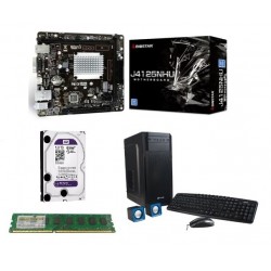 Combo Intel - Mother + Micro Biostar J4125NHU + Intel Quad Core + 1 TB + DDR4 + Gabinete Kit (Cod:9624)