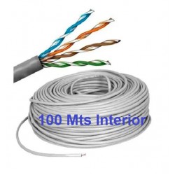 Cable UTP interior - Cat 5E - Gris - x 105Mts (Cod:9989)