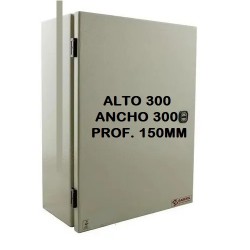 Gabinete Metálico estanco de sobreponer para interior - Con bandeja galvanizada - ALTO 300 ANCHO 300 PROF. 150 MM - GL 3030 - Gabexel (Cod:9672)