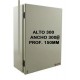 Gabinete Metálico estanco de sobreponer para interior - Con bandeja galvanizada - ALTO 300 ANCHO 300 PROF. 150 MM - GL 3030 - Gabexel (Cod:9672)