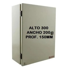 Gabinete Metálico estanco de sobreponer para interior - Con bandeja galvanizada - ALTO 300 ANCHO 200 PROF. 150 MM - GL 3020 - Gabexel (Cod:9674)