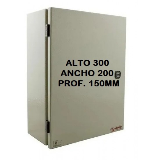 Gabinete Metálico estanco de sobreponer para interior - Con bandeja galvanizada - ALTO 300 ANCHO 200 PROF. 150 MM - GL 3020 - Gabexel (Cod:9674) Gabinete Metálico estanco de sobreponer para interior - Con bandeja galvanizada - ALTO 300 ANCHO 200 PROF. 150 MM - GL 3020 - Gabexel (Cod:9674)