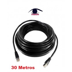 Cable patch cord de 30 metros - utp cat 5 - Vision (Cod:9763)