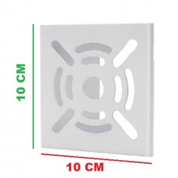  Soporte Metalico de camara para poste  - 10 x 10 cm - Blanco - Vision (Cod:9777)