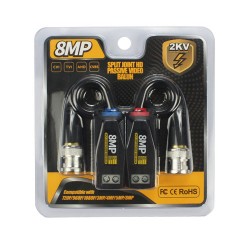 Par Video Balun Pasivo HD-CVI / TVI / AHD - 8 MPx con tornillos - VB711PH - Vision (Cod:9926)