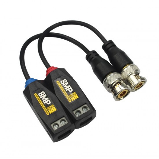 Par Video Balun Pasivo HD-CVI / TVI / AHD - 8 MPx con tornillos - VB711PH - Vision (Cod:9926) Par Video Balun Pasivo HD-CVI / TVI / AHD - 8 MPx con tornillos - VB711PH - Vision (Cod:9926)