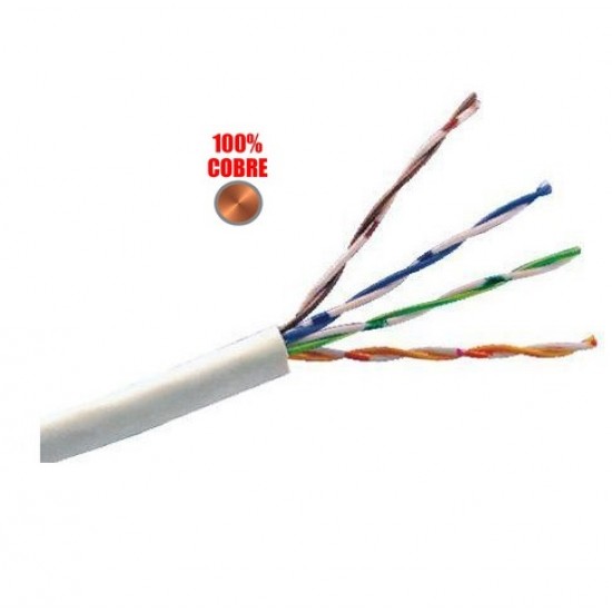 100% Cobre - Cable Vision UTP INTERNO flexible Cat 5E Gris - CAT5EU305E x metro (Cod:8903) 100% Cobre - Cable Vision UTP INTERNO flexible Cat 5E Gris - CAT5EU305E x metro (Cod:8903)